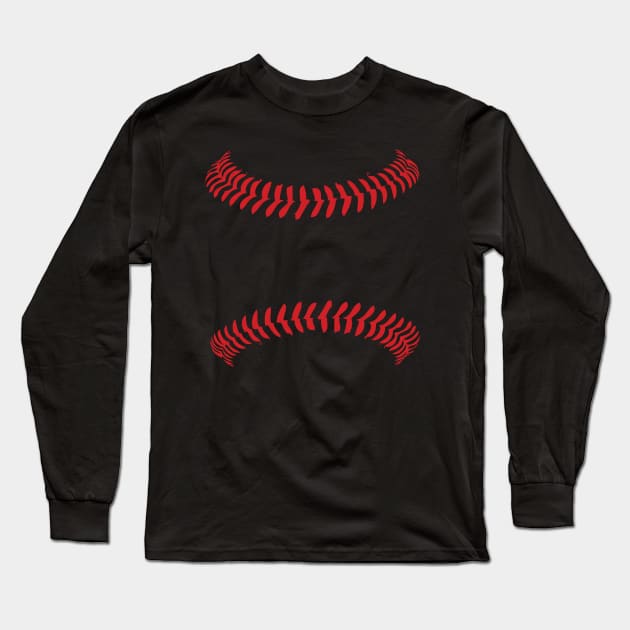 Baseball has me in stitches Long Sleeve T-Shirt by hamiltonarts